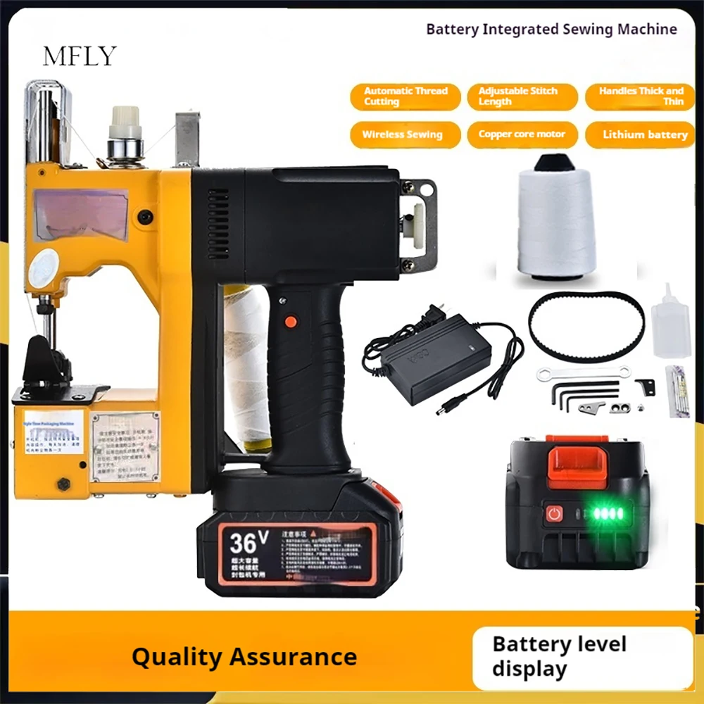

Electric Woven Bag Sealing Machine 3.0Ah 36V Battery Industrial Packaging Woven Bag Sealing Machine