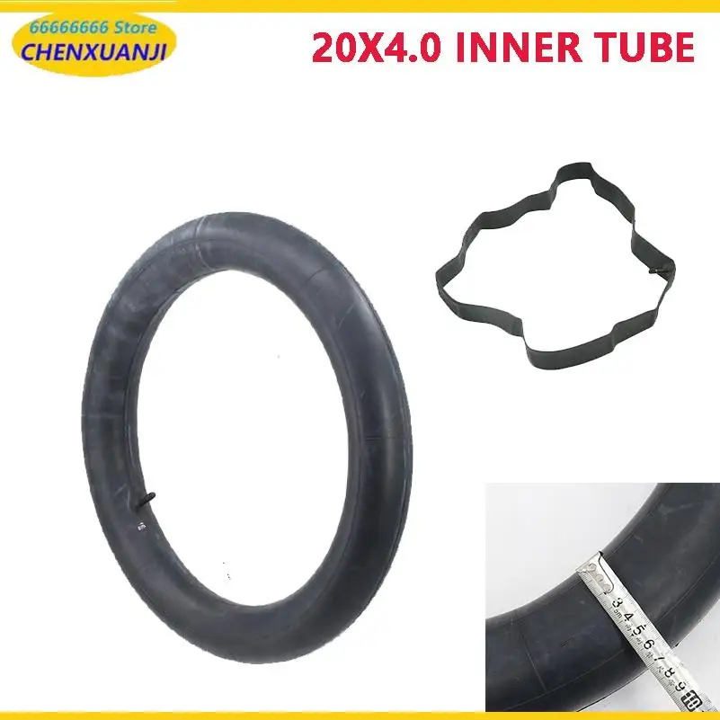 20 Inch 20x4.0 Inner Tube Thickened Wearproof Rubber Tube Fat Tire Electric Bike for  Mountain Scooter 20x4.0 inner tube