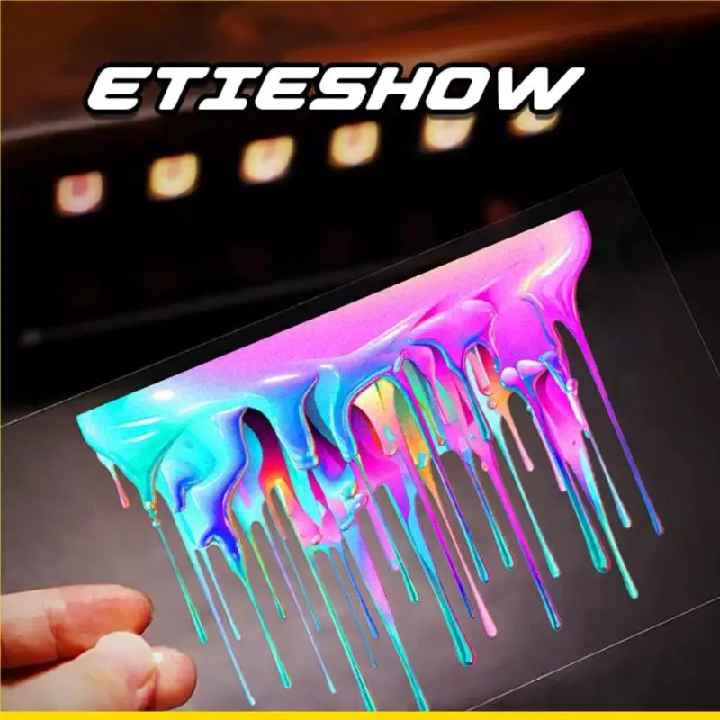 SZCH Vibrant Fluid Design Sticker ง่ายต่อการใช้และถอด PVC ของเหลวสีสันห่อหุ้มกันน้ำสำหรับลุคสะดุดตา