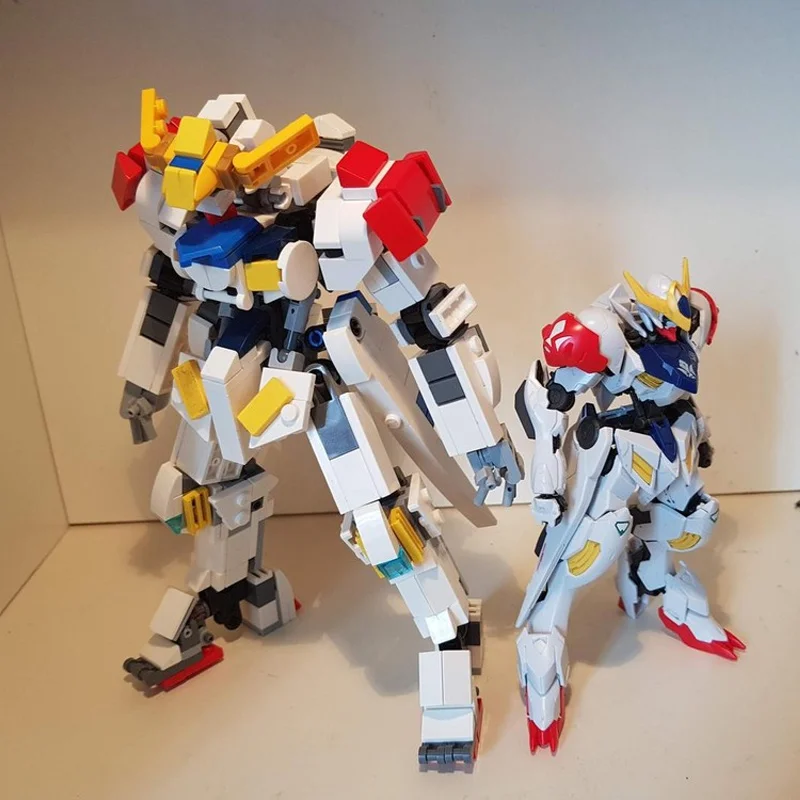

406 шт. MOC Barbatos Lupus Ver.2.2 гуманоидный боевой мех, строительные блоки, рождественский подарок, уникальный сюрприз на день рождения для детей