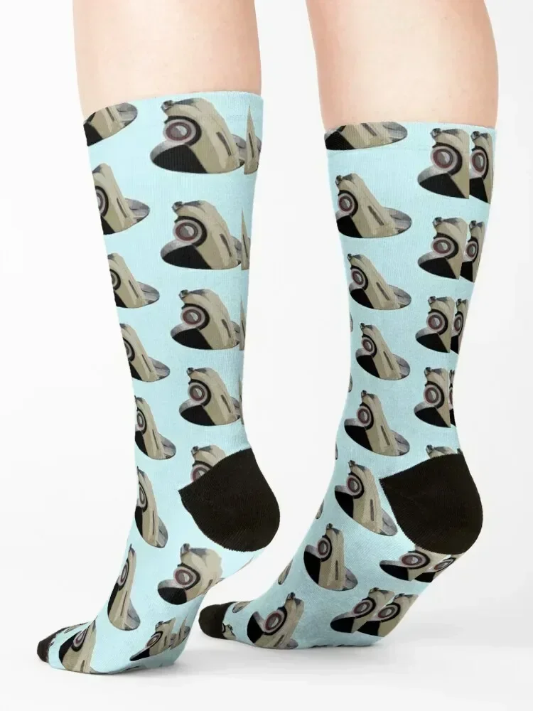 I never saw the pothole Socks winter thermal cute sports stockings funny sock Male Socks Women's