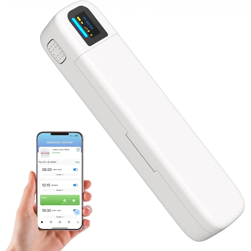 

Умный дозатор таблеток с сигнализацией и Bluetooth, 7-дневный органайзер для одного дня и дорожный футляр, медицинские/дополнение с управлением через приложение