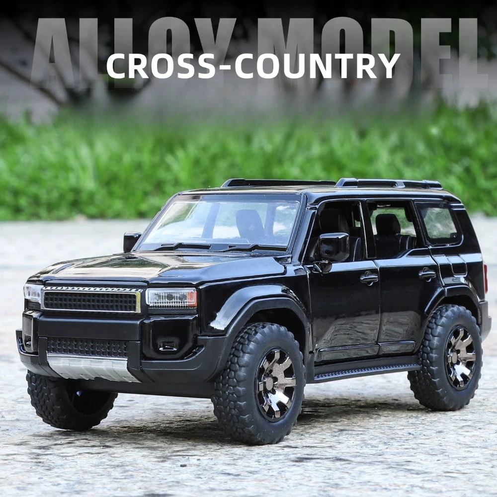 1:32 Prado Tacoma SUV Prado pressofuso in lega auto giocattoli modello 6 porte aperte suono luce tirare indietro veicoli in miniatura bambino raccolta hobby