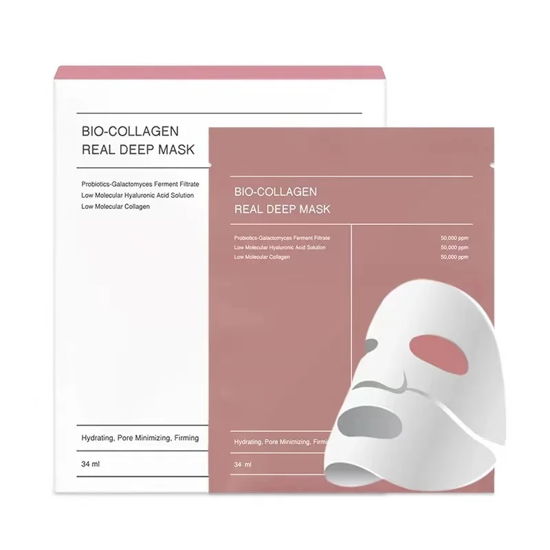 BioCollagen Mask Deep Moisturizing Whitening Niacinamide Mask, Collagen Mask Skin Care Hydrogel Mask Firming Skin