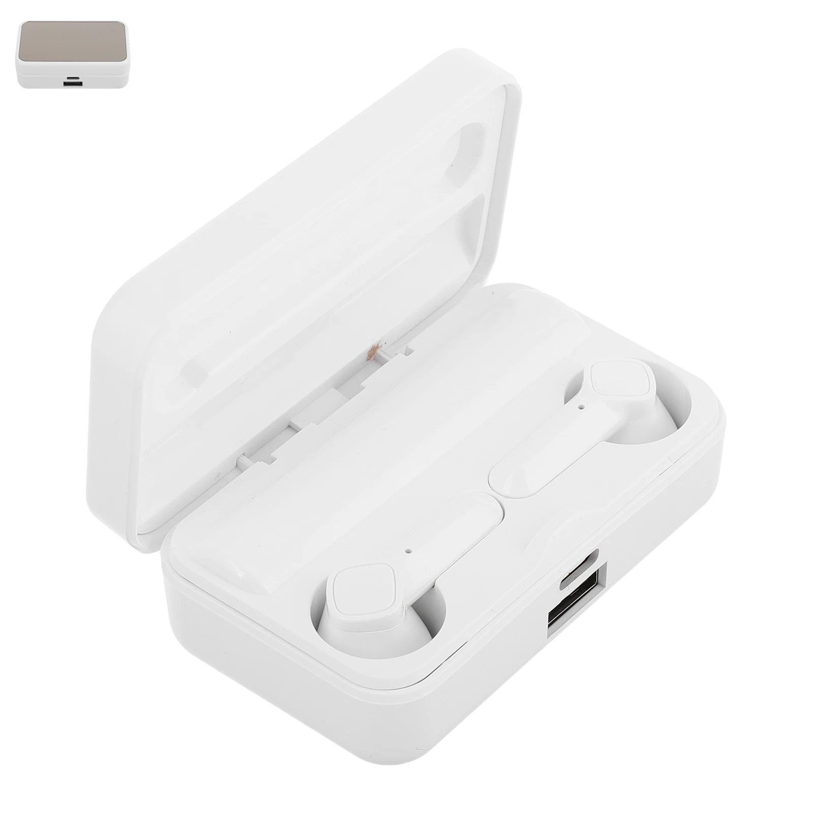 

Private Model Earphone Wireless Headset Abs Earphones with Mirror Screen