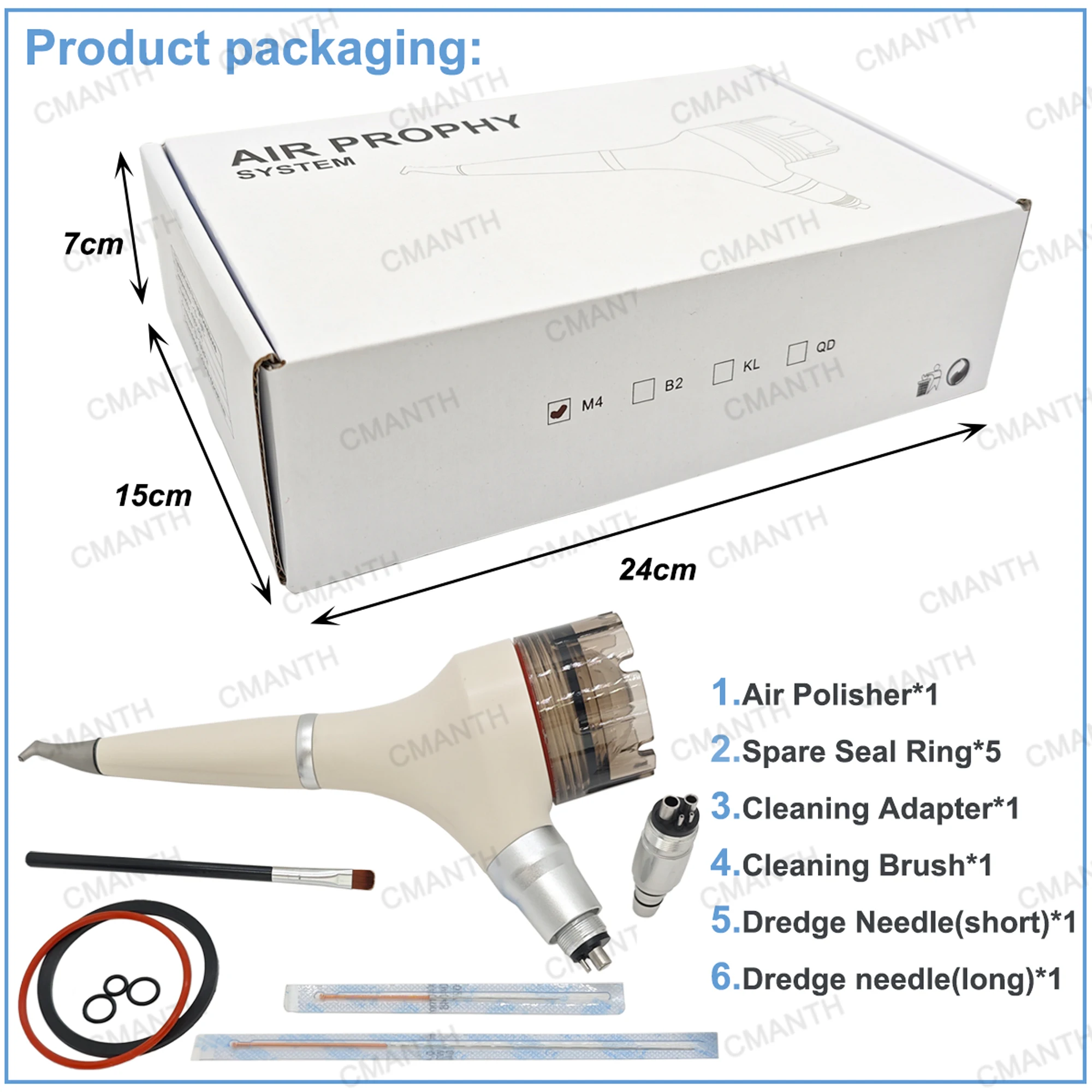 Dental Air Polisher Air Prophy Jet Teeth Whitening Spray 2/4 Hoels Sandblasting Machine Teeth Polishing Dentistry Product Tools