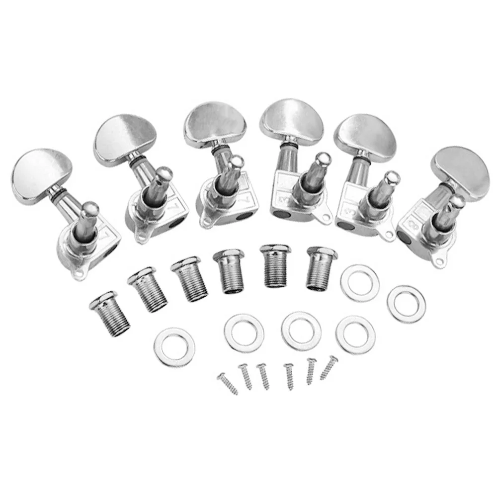 

Guitar Tuning Pegs Machine Heads for Electric Acoustic Bass Guitar Durable Metal Replacement Parts Strings Fixing Sound