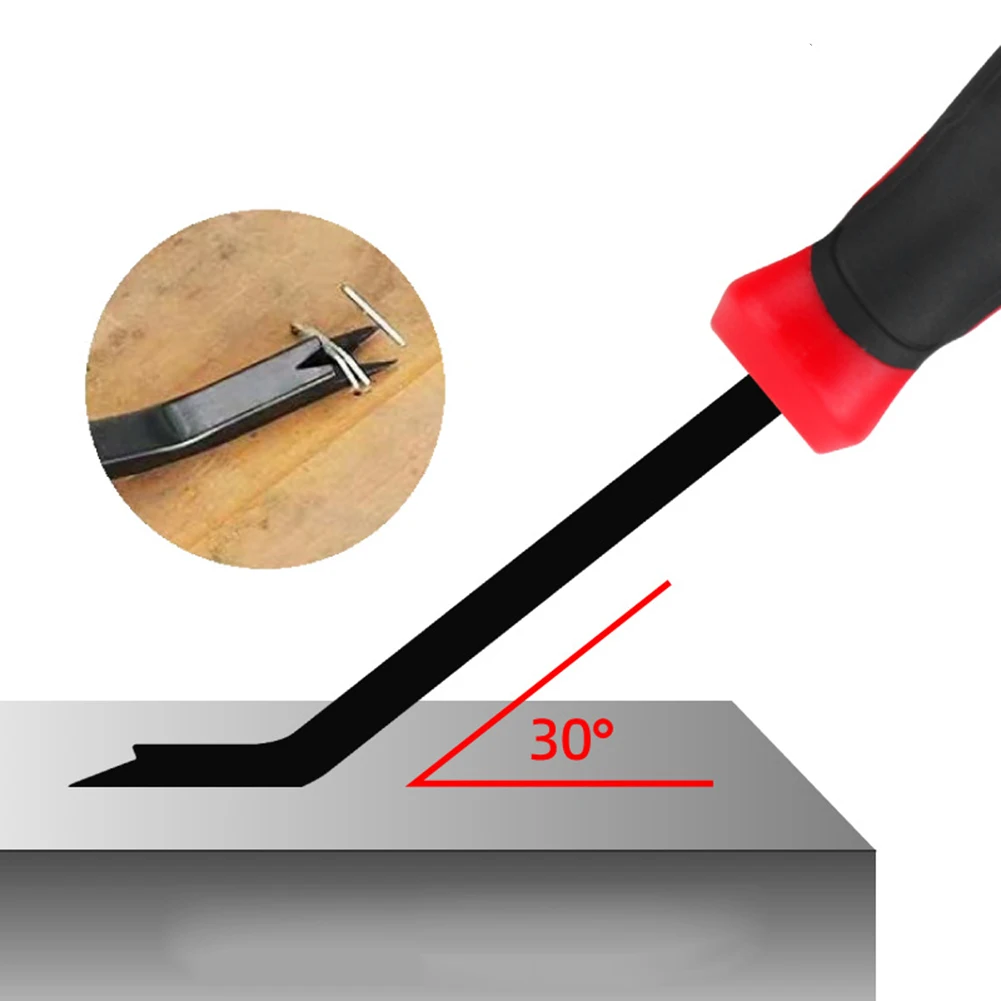 لمشاريع DIY على شكل حرف V تلميح مجتذب مفك قضيب رفع النجارة إصلاح السيارات المدمجة والمحمولة يسهل حملها
