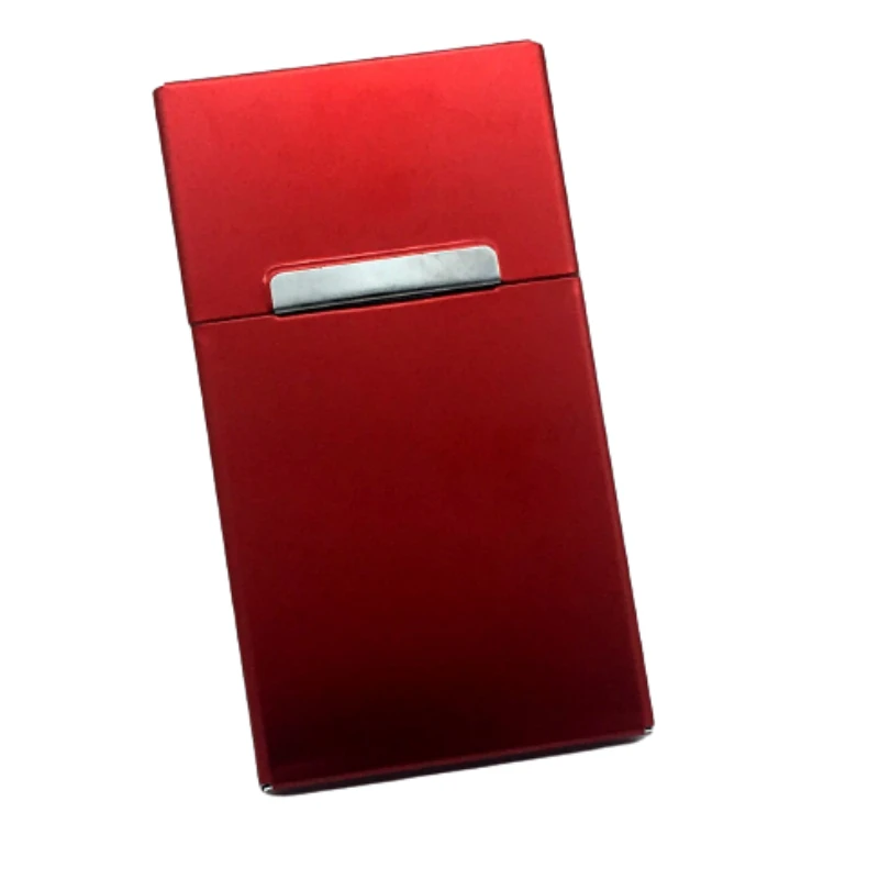 The New Magnetic Ladies Cigarette Case Can Accommodate 20 Cigarettes Aluminum Cigarette Case Smoking Accessories