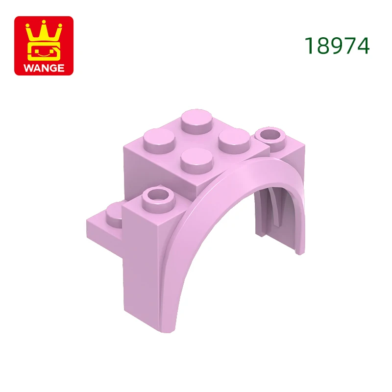 Wange 37 stks/partij 18974 Boog Afgerond Voertuig Blok Moc Kleur Accessoires Compatibel met Baksteen DIY kinderen Speelgoed Montage Onderdelen