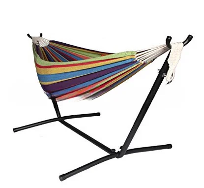 Outdoor Hammock with steel frame - folding canvaswith stand