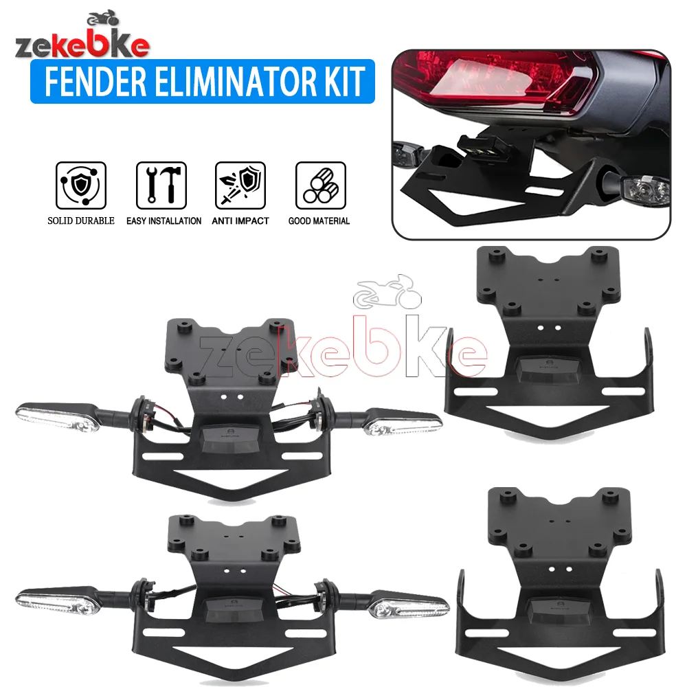 

FOR YAMAHA T7 2019-2022-2023-2024-2025-2026 Registration Plate Holder with LED Turn Light License Plate Bracket Tail Tidy Fender