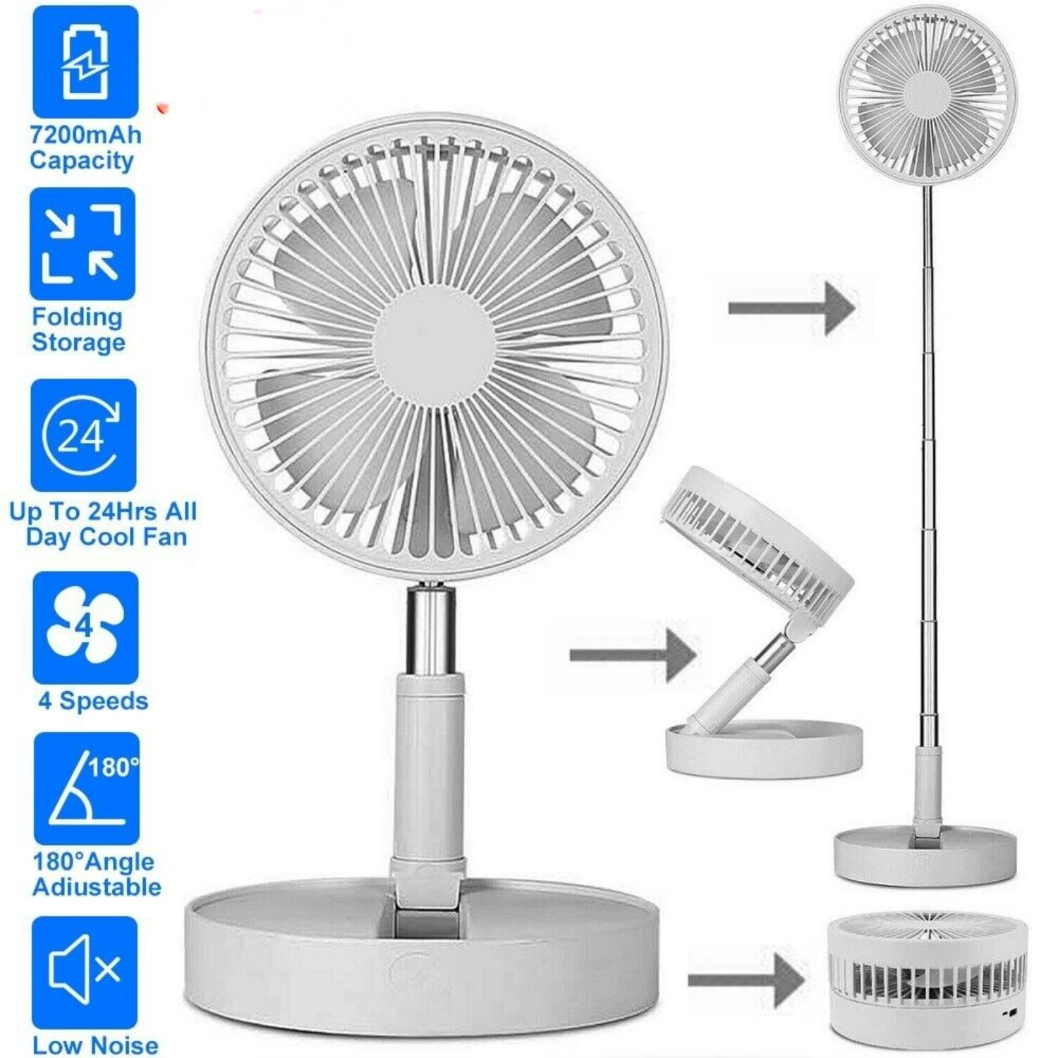 

Stay cool and refreshed anywhere you go with this ultimate, eco-friendly portable desktop fan for serene relaxation in your pers