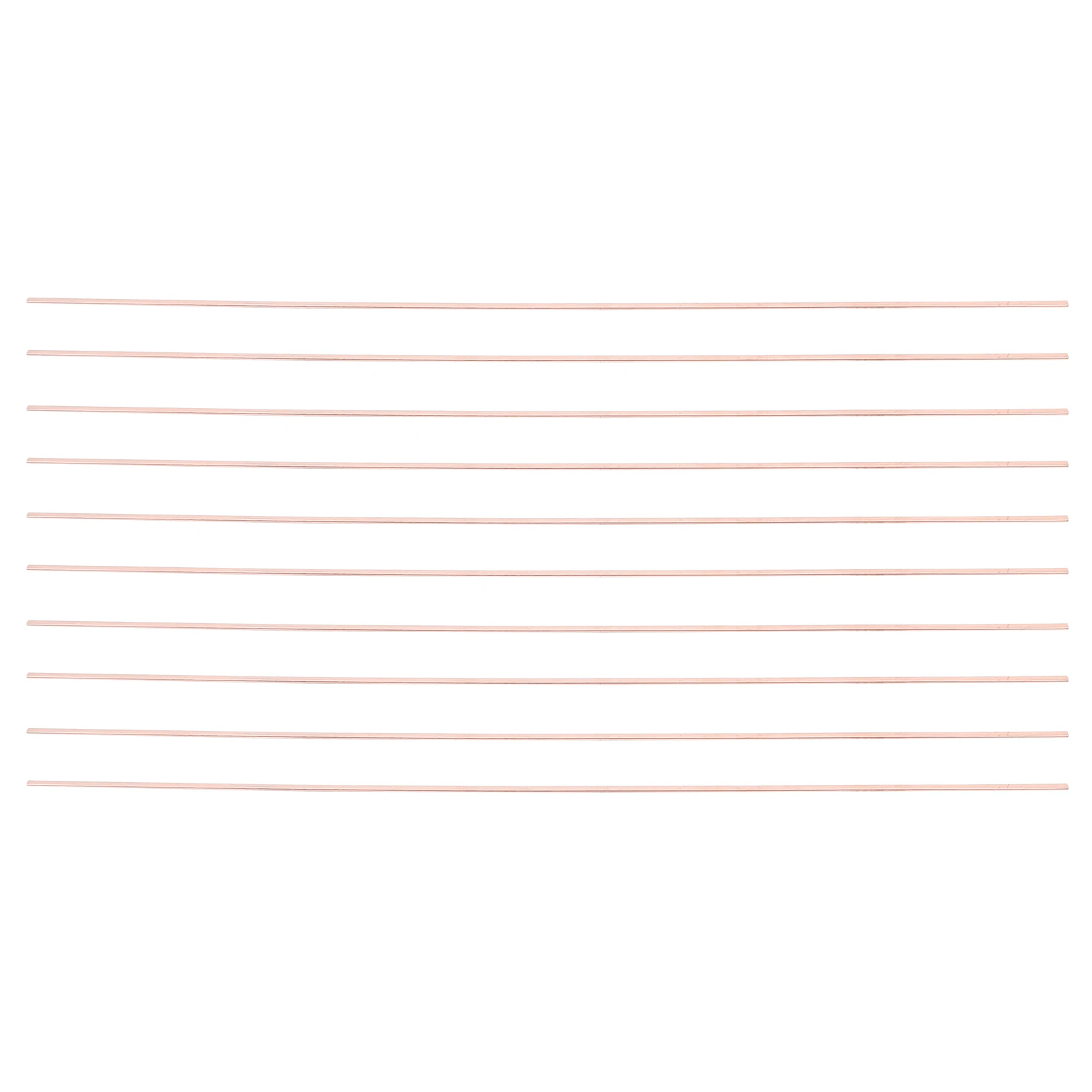 

10pcs Copper Welding Rods Flat Soldering Sticks For Diy Metal Crafts Garden Repairs Copper Flat Bar Welding Supplies
