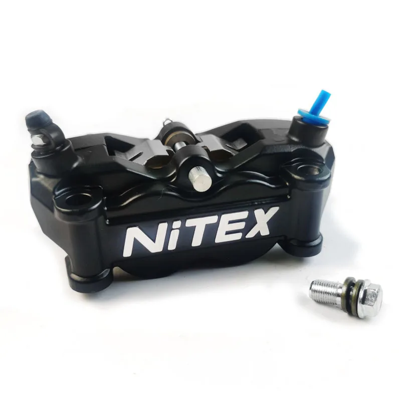 Universal Electric Motorcycle HF2 Radiating Brake Caliper 100MM Hole Distance 4-Piston Caliper