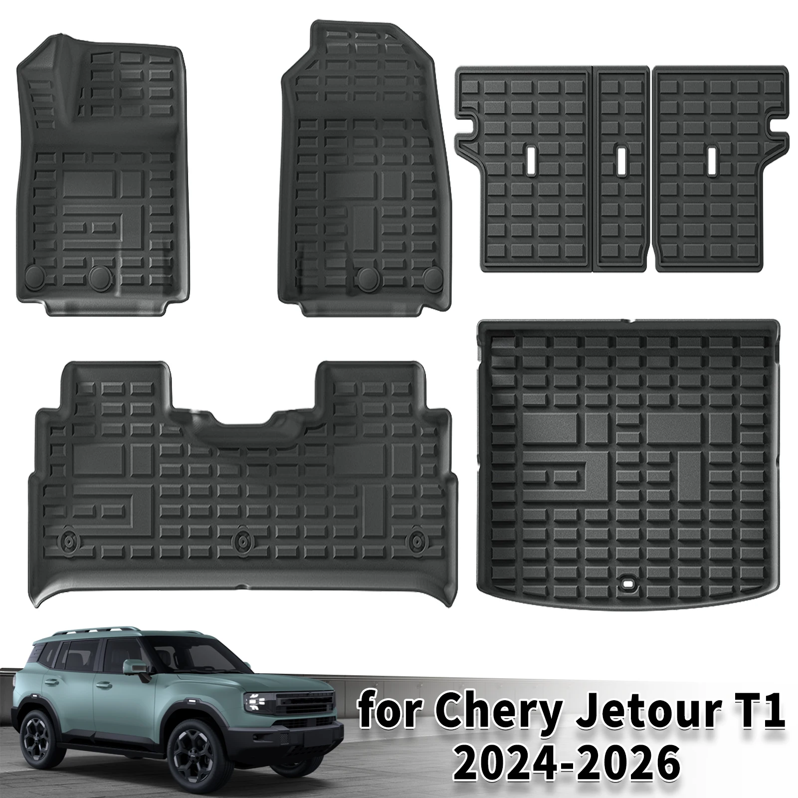 

for Chery Jetour T1 2024 2025 2026 LHD 3D Maxpider Style TPE Floor Mats Full Coverage Heavy Duty All Weather Accessories pad