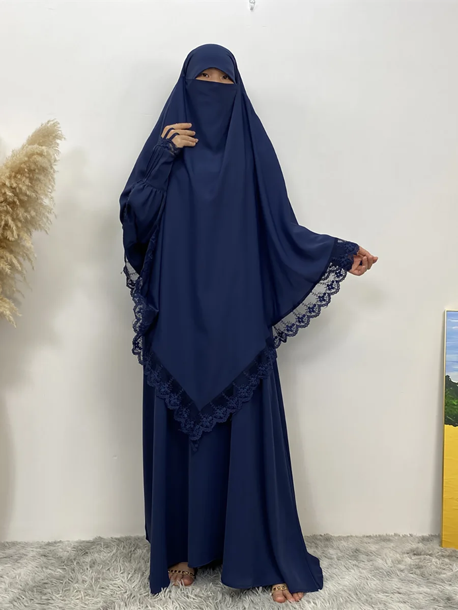 Abayas For Women 2 Sets Muslim Hijab Dress Kimono Islamic Scarf African  Dress Dubai Khimar Long Dresses Turkish Modesty Kaftan - AliExpress  200000345