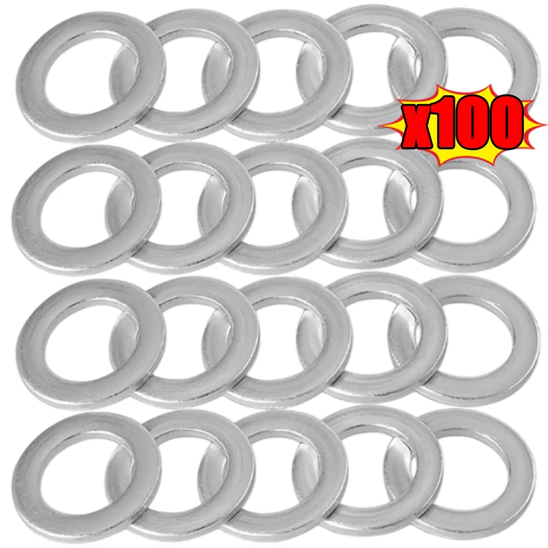 Aluminum Oil Drain Plug Crush Washers 12mm for Honda Odyssey Accord Civic Crv Acura Mdx TL 94109-12000 9410912000 94109 12000