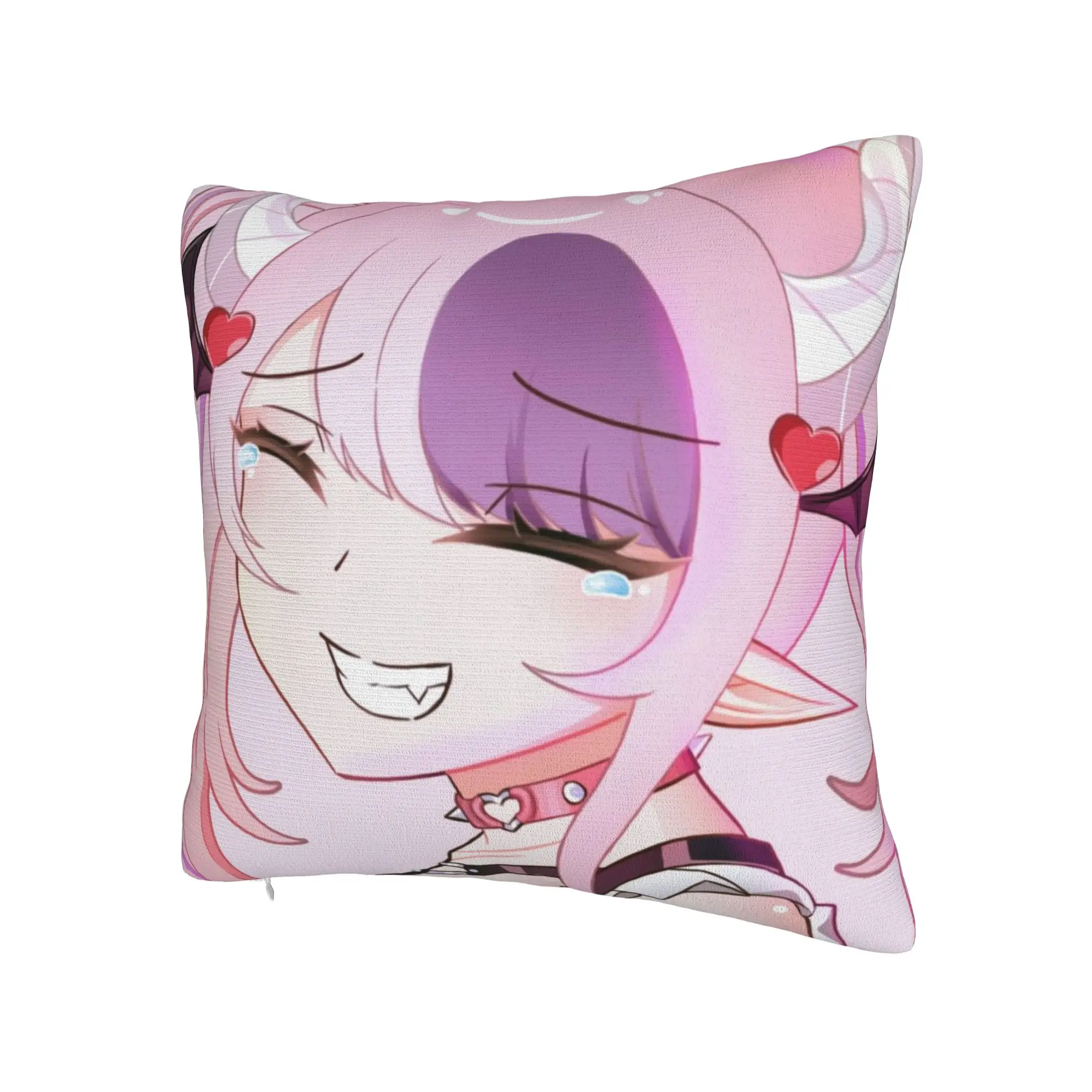 Ironmouse Vtuber Pillow Case  Square Pillow Cover Retro Trendy Cushion Cover For Sofa Couch Bed Living Room