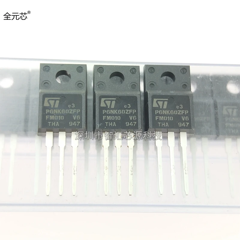 P6NK60ZFP novo e original, STP6NK60ZFP, MOSFET N-CH