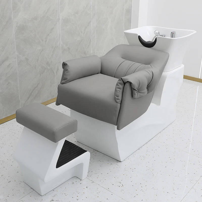 Chaise de salon de beauté simple, lit de massage pour le lavage des cheveux, le rasage du shampoing, la coiffure cosmétique, les meubles de salon de