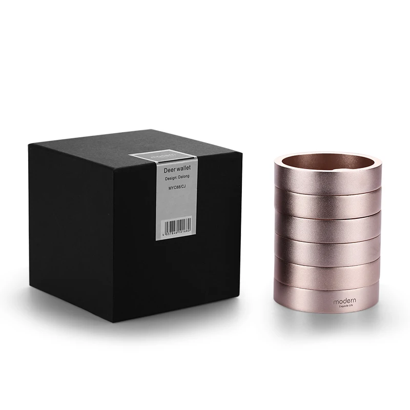Modern High-grade Aluminum Alloy Creative Pen Holder  Desktop Stationery Container Desk Organizer image 5