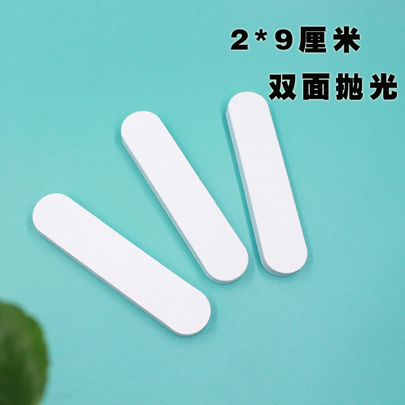 20pcs Nail Art Double-Sided Polishing Strip Silver Polishing Stick Disposable Nail File Jewelry Scratch Repair Renovation 2*9cm