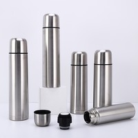 1 Piece 350/500/750/1000ML Stainless Steel 304 Vacuum Flasks Keep Warm&Cold Thermal Water Bottle Portable Thermos Cup