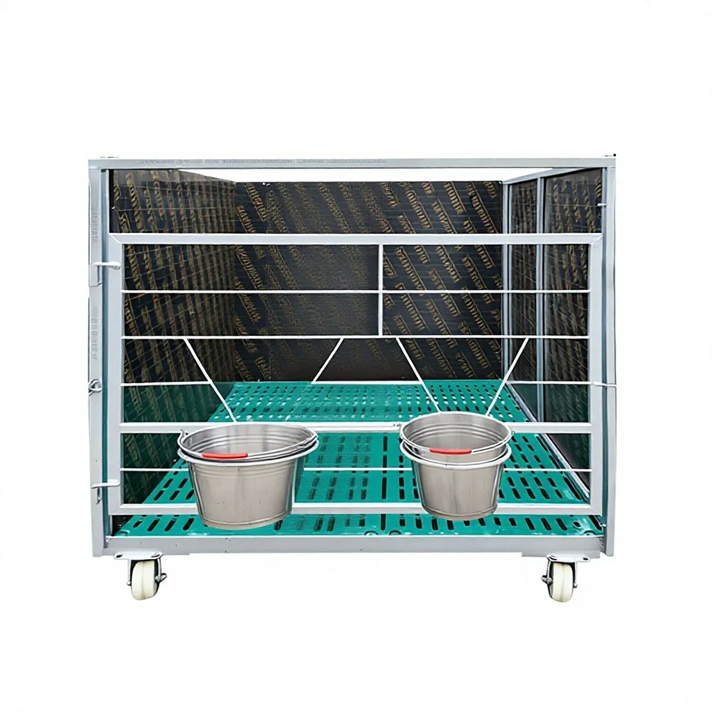 Hot-Dip Galvanized Calf Pen Floor Panels, Manure-Grating Slats, Easy-to-Clean, Modular Design, No Electricity Required