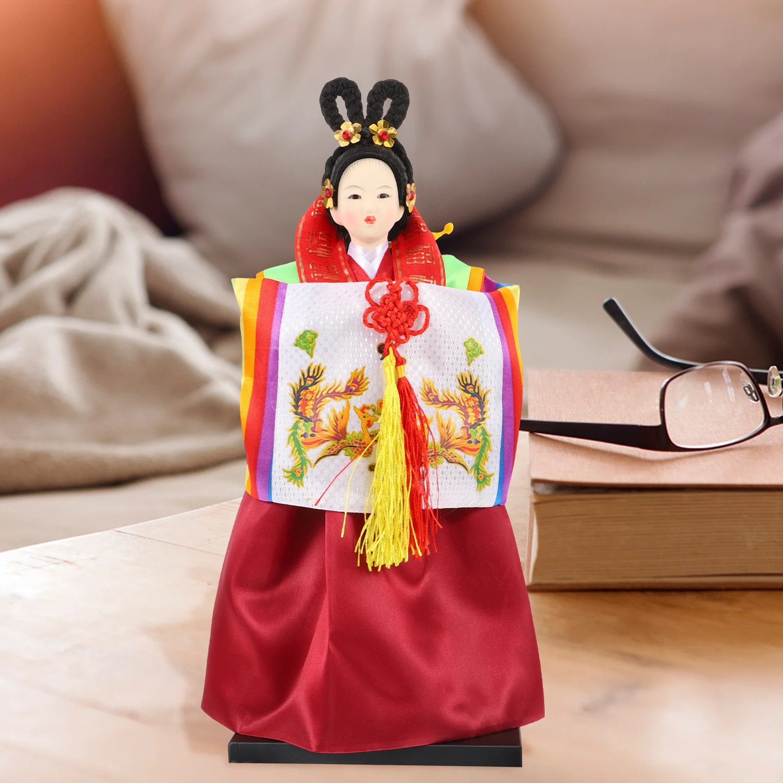 Japanese Korea Female Statue Korean Style Hanbok Traditional Figure