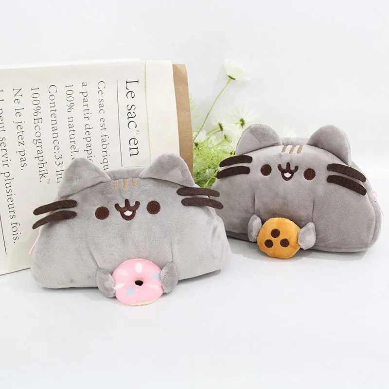 Pusheens Plushes пенал новый аниме Kawaii Cat Pen Чехол Женская модная Кукла Косметика органайзер для хранения подарок для девушки горячая Распродажа