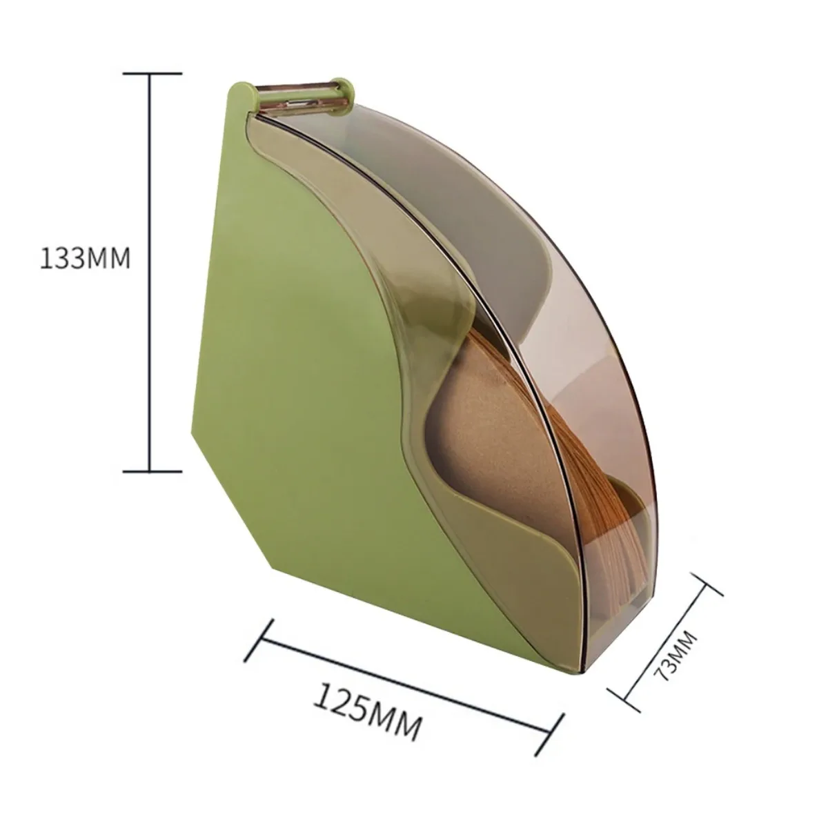 Coffee Filter Holder Coffee Paper Storage Rack Napkins Dispenser Container Stand with Dustproof Cover for V60 Cone Coffee Filter