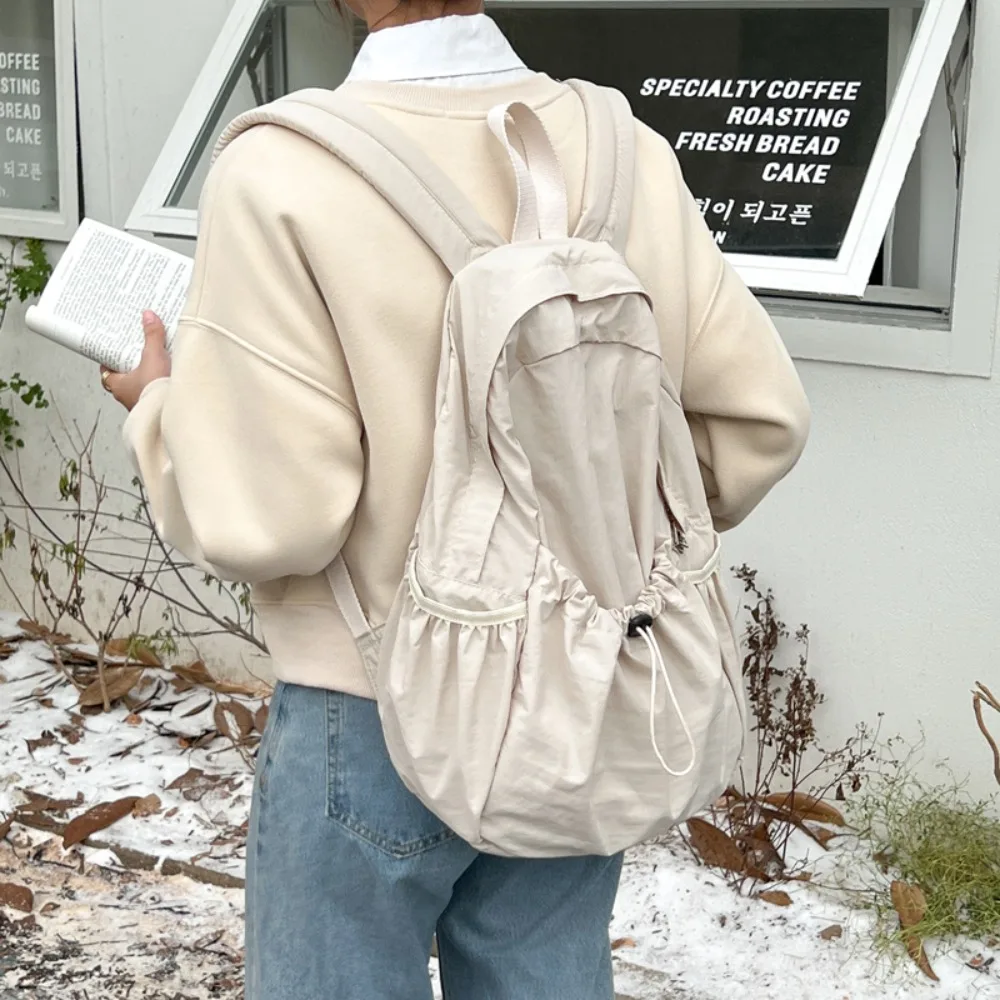 Juventude de alta qualidade zíper médio mochila bolsa de ombro mochila bolsa feminina
