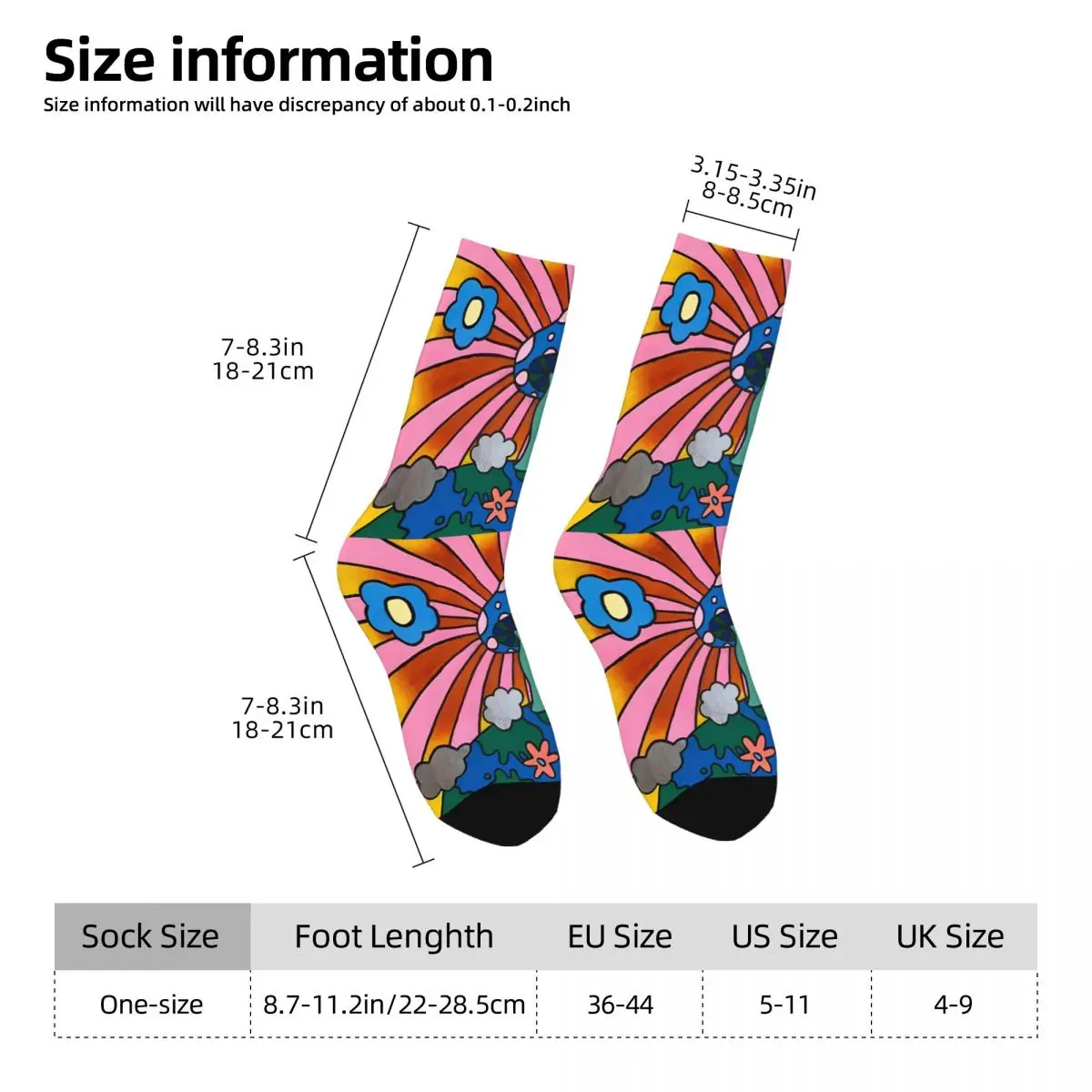 Miracle Mushroom Sock Printed Man Polyester