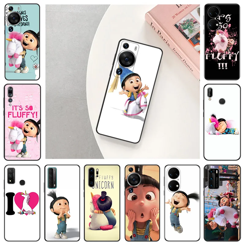 Phone Case For Motorola G50 G51 G60 G71 G30 G31 Edge 20 30 40 G73 Huawei P40 P30 P20 My Fluffy Unicorn Agnes Anti-Drop Cover