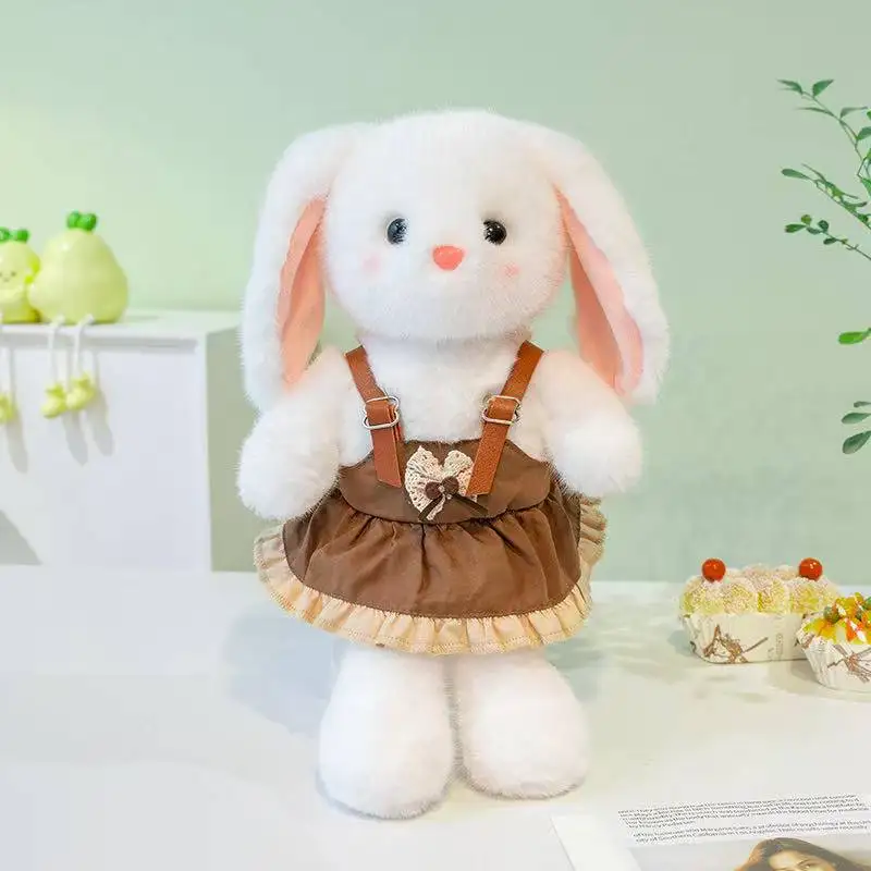 

Последняя подушка для куклы-медведя-кролика, кавайная мягкая плюшевая игрушка, кукла с героями мультфильмов, аниме, милый детский подарок на день рождения, забавная кукла на Рождество