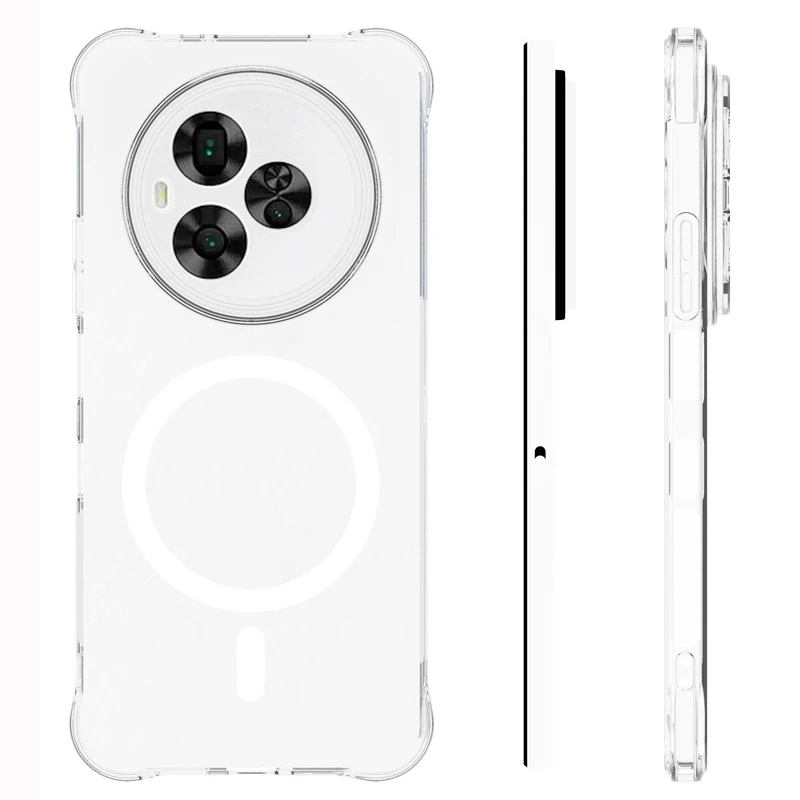 Funda para TCL NxtPaper 60 Ultra, con amortiguación de aire Magsafe, a prueba de golpes, funda trasera de silicona, funda suave para TCL NxtPaper 60 Ultra