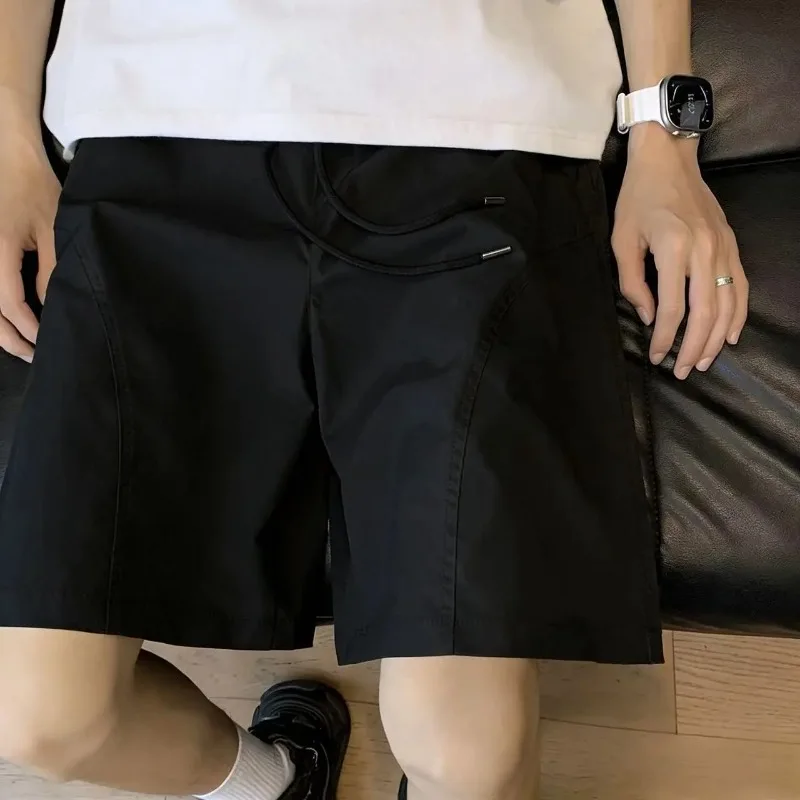 

Casual Drawstring Quick Dry Loose Breathable Summer Sports Five Point Shorts