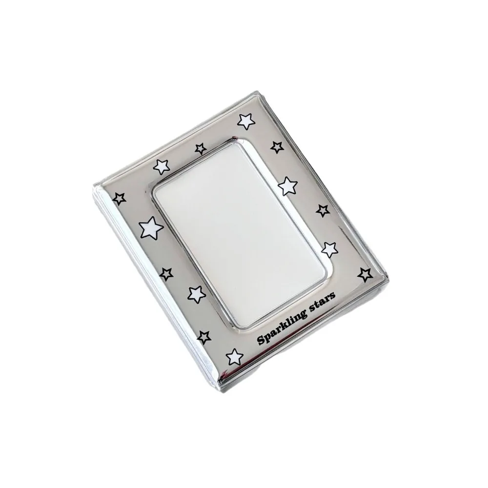 Silver Envelope 3inch Photocard Holder Single Grid Card Album Kpop Fan Collectible Cards Storage Instant Photo Card Sleeve