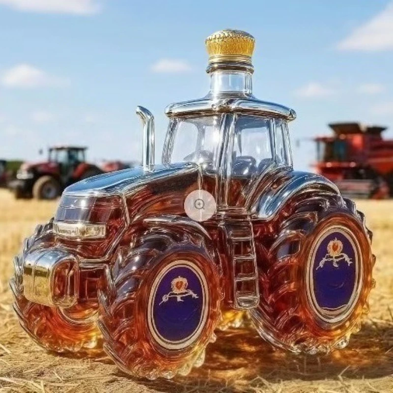 Semi Truck Bottle  Tractor Whisky bottle Borosilicate glass wine bottle