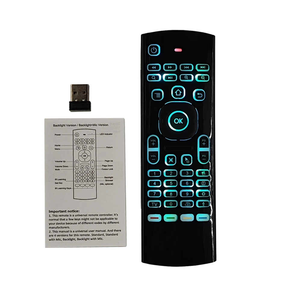 MX3 PRO Voice Air Mouse Remote Control Mini Keyboard 2.4G Wireless Gyroscope IR Learning for Android Tv Box PC Projector