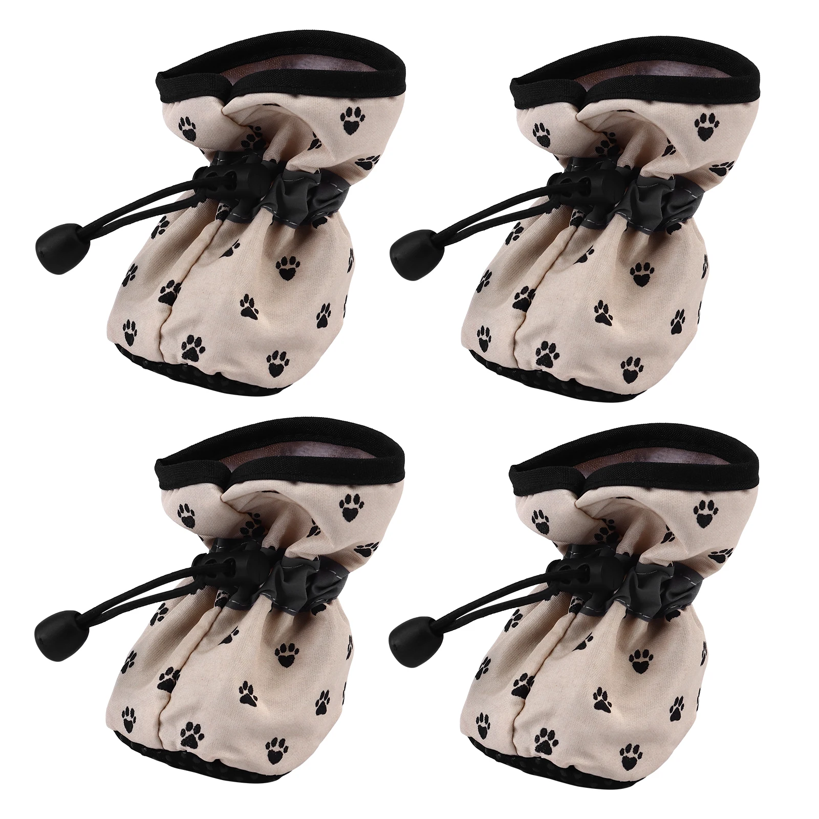 

4 Pcs Dog Shoes Pet Boots Small Booties Waterproof Anti Skid Paw Protectors for Dogs Indoor Outdoor Use Keep Paws Clean Dry Soft