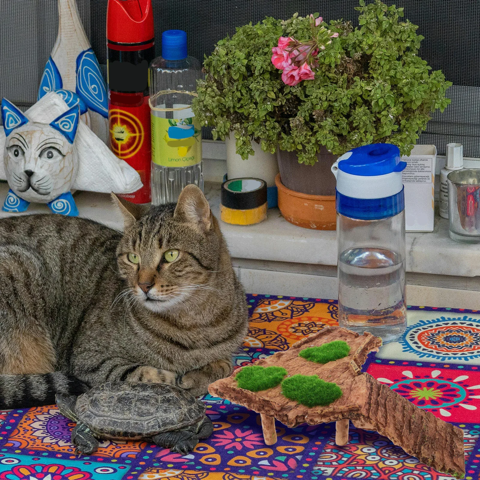 

Resin Turtle Basking Platform Non-Deform Aquarium Fish Tank Reptile Tank Accessories Turtle Basking Platform Aquarium Decor