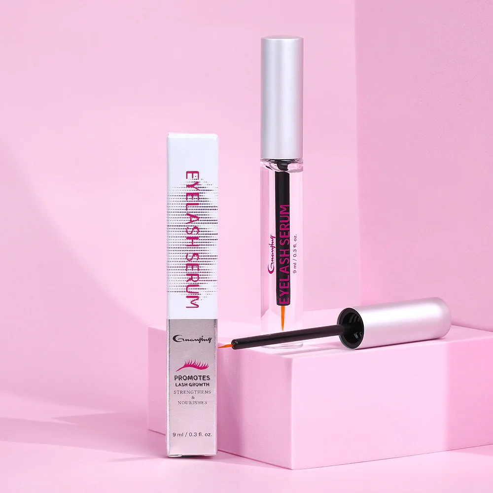 Siero per la crescita delle ciglia – Allungamento rapido, Uso delle ciglia e dei capelli fai-da-te, Curling e ispessimento, Unisex, Delicato, Certificato, Delicato sulla pelle 9 ml