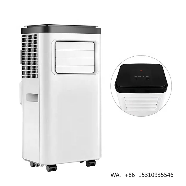 220V Electric Mini Portable Air Conditioner with Water Cooling 8001-10000 BTU Remote Control for Home & Office Use