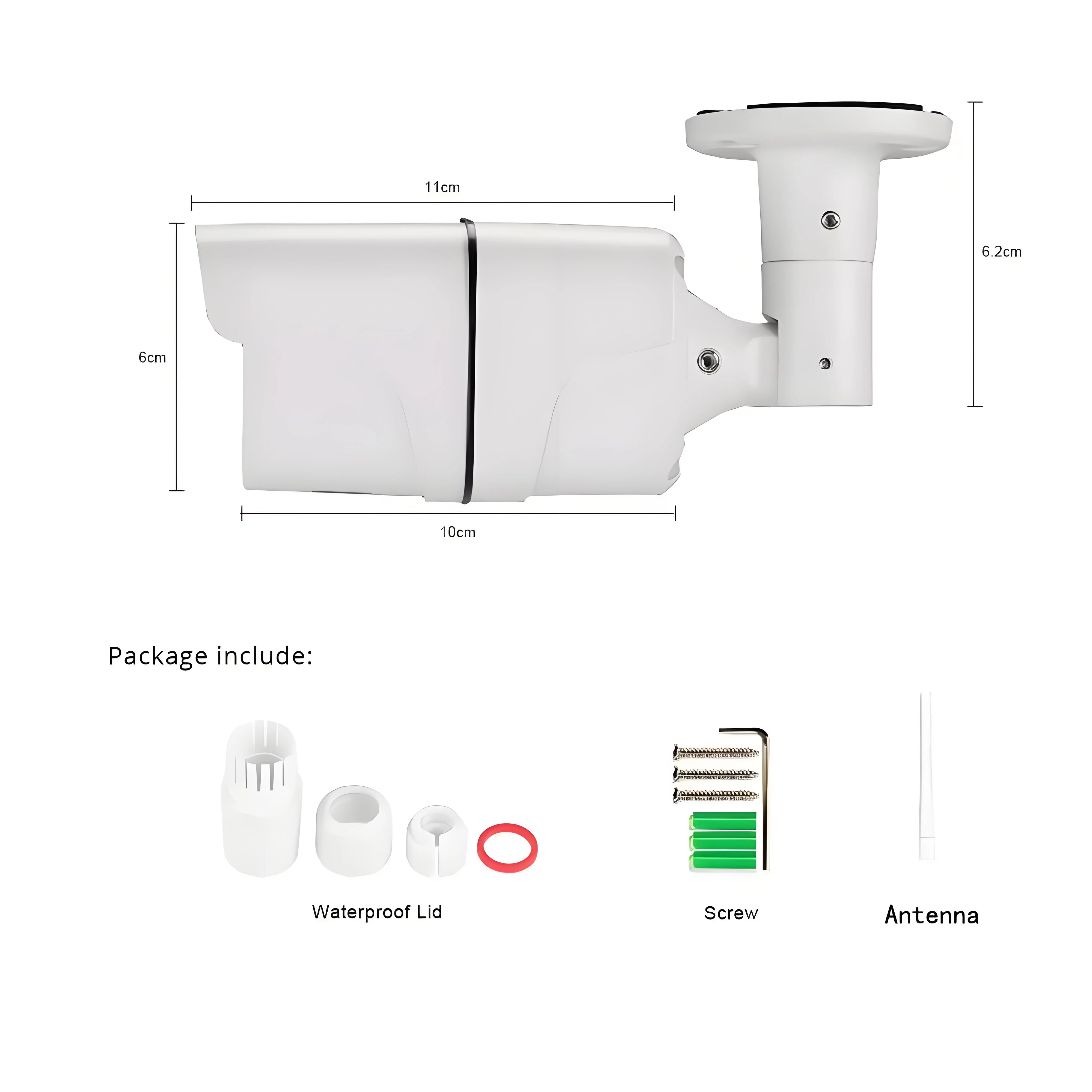 HJT Wifi IP Camera Outdoor Bullet 5MP Home Security Camera Motion Detection HD IR Night Vision Audio Surveillance Camera