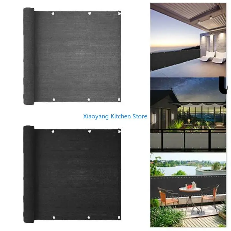 

69HC Balcony Privacy Cover Mesh Fence Opaque Weather-Resistant Uv