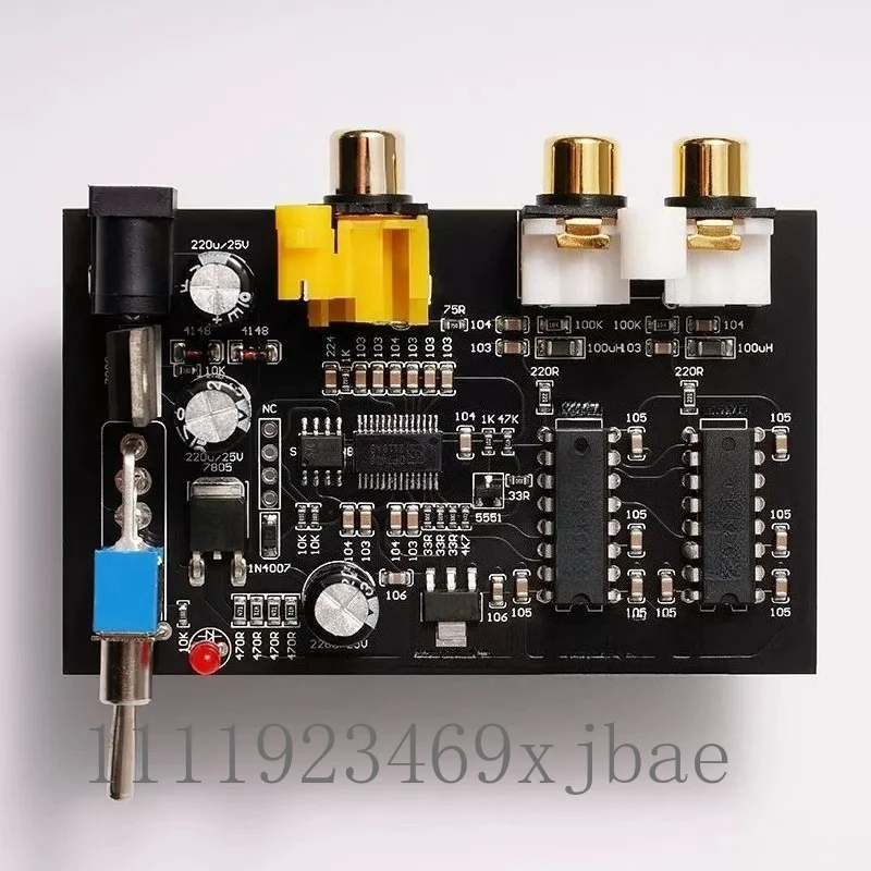 Hi‑Fi Fever Decoder Board, Fiber Coaxial Input, Clear Transparent Sound Performance for TDA1541 PCM56 Chip