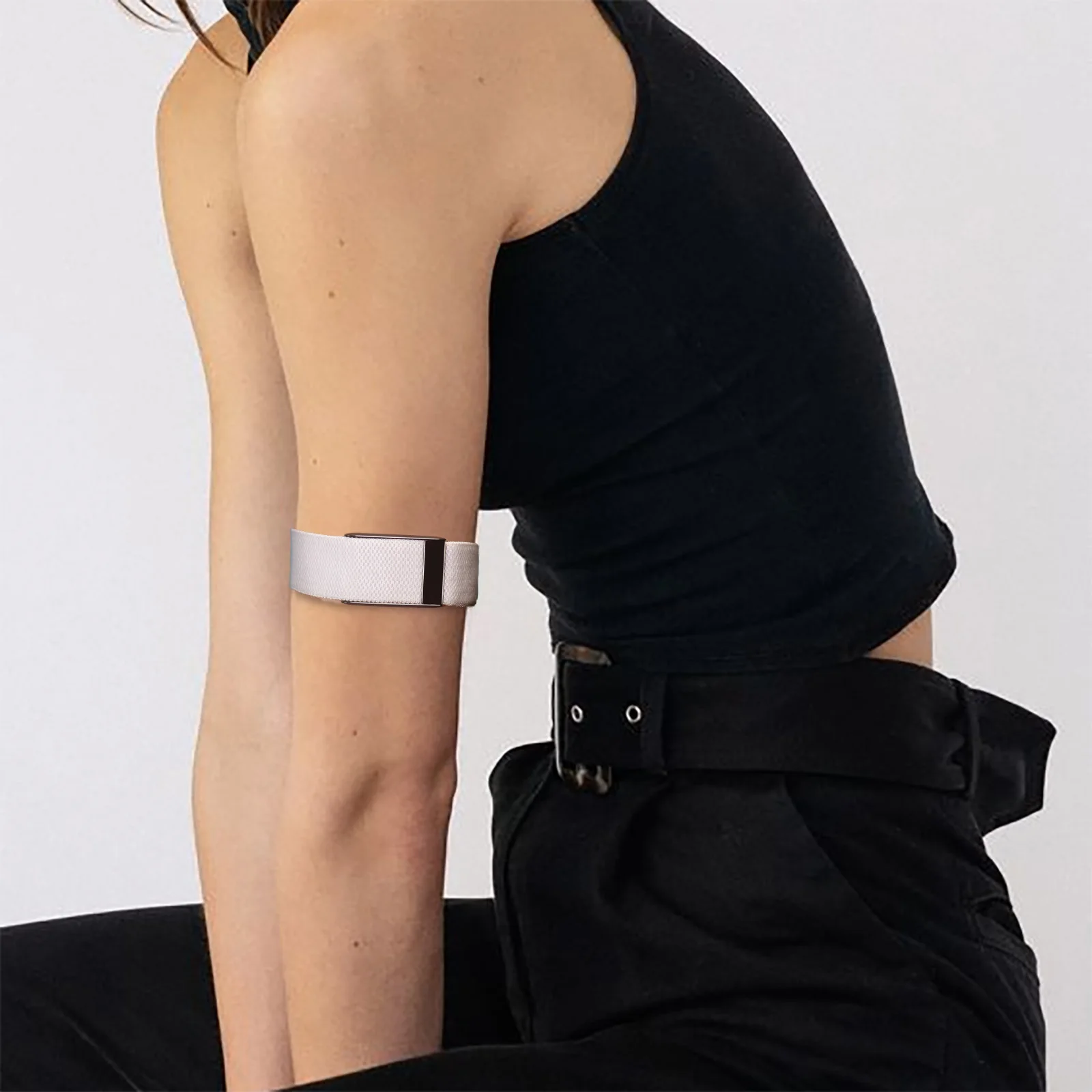 Beständiges Bizepsband, kompatibel mit dem Whoop 4.0 atmungsaktives Nylonband für Bizepsbänder für Whoop-Herzfrequenzsensor