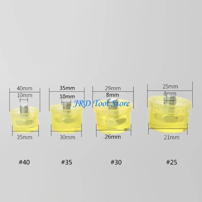 A2UD Hammer Heads 25/30/35/40mm mặt mềm cho Touch Hammer cho đầu nhựa